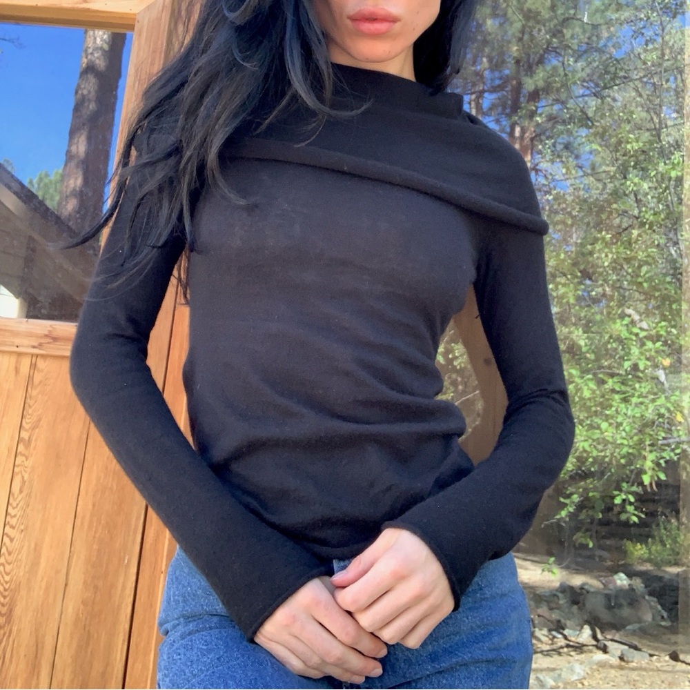 Tank Air Black Cashmere SweaterTop
